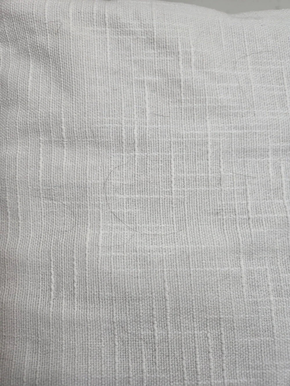 QUINCE Set Of 2 48x96 Cotton Slub Blackout Curtains White 0741